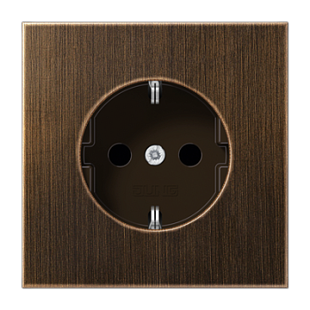 JUNG LS 990 Antik Розетка с/з безвинт. зажим ME1520AT