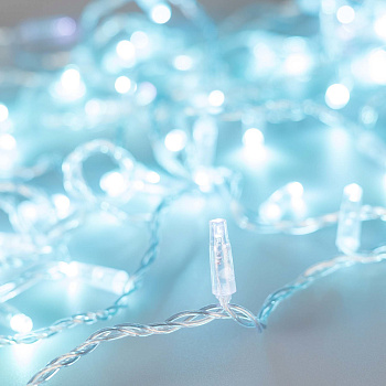 Arlight Светодиодная гирлянда ARD-STRING-CLASSIC-10000-CLEAR-100LED-FLASH Azure (230V, 7W) (Ardecoled, IP65) 025784