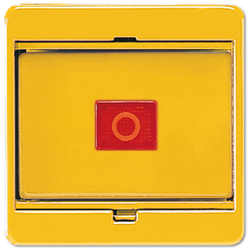 JUNG CD 500/CD plus Желтая Клавиша с стеклянной пластиной для выключателей и кнопок 561GLGE