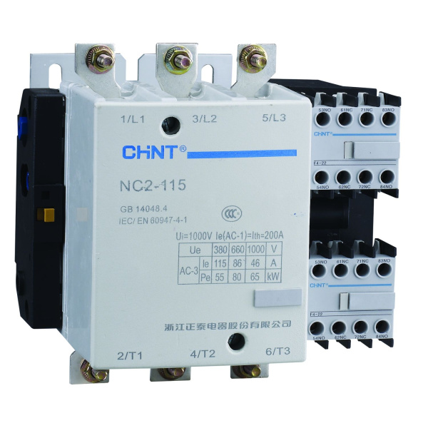 CHINT Контактор NC2-115/4 115A 4P 220-240В/АС3 50Гц (R)