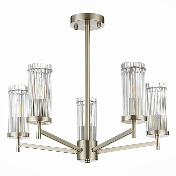 ST LUCE  SL1233.102.05 Люстра потолочная Никель/Прозрачный E14 5*60W