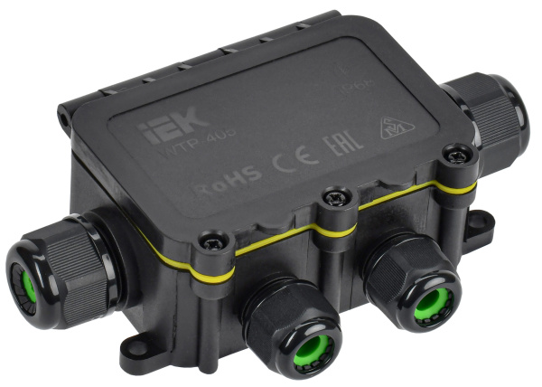 IEK Коробка распред. герметичная WTP-405 6 вводов IP68