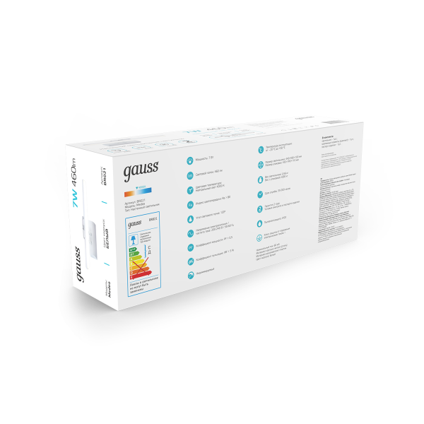 Купить Gauss Настенный светодиодный светильник Medea BR021 7W 460lm 200-240V 440mm LED 1/20