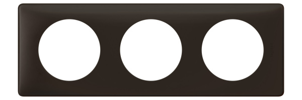 Legrand Celiane2 Перкаль черная Рамка 3-ая (2+2+2 мод) 066743