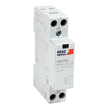 КЭАЗ OptiDin МК63 Модульный контактор 2НЗ 20А 24В AC 236848