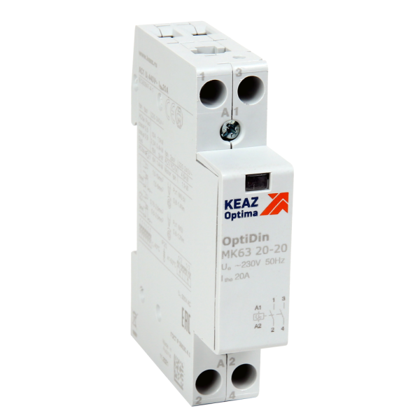 КЭАЗ OptiDin МК63 Модульный контактор 2НЗ 20А 24В AC 236848