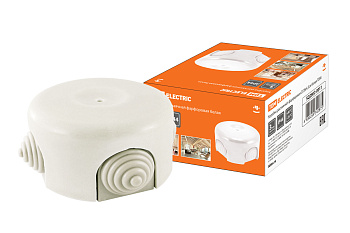 TDM Коробка распаячная фарфоровая D7,8х4,5см белая SQ2802-0011