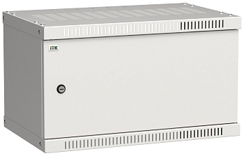 IEK LINEA WE ITK Шкаф LINEA WE 6U 550x350мм дверь, металл серый LWE3-06U53-MF