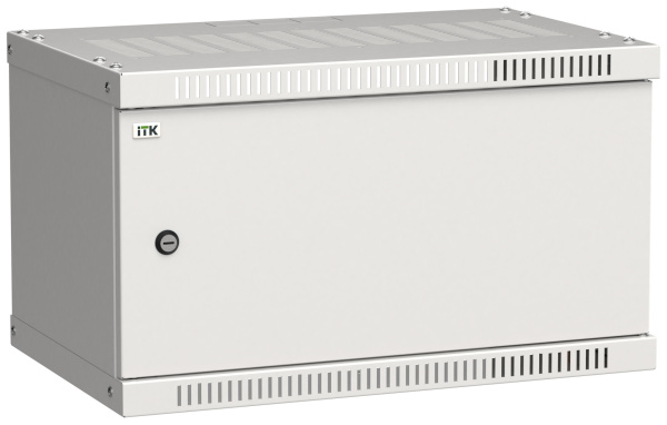 IEK LINEA WE ITK Шкаф LINEA WE 6U 550x350мм дверь, металл серый LWE3-06U53-MF