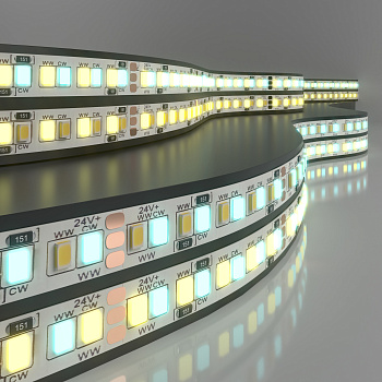 Elektrostandard 2835+2835 24V 240Led 16W IP20 / Лента светодиодная 240Led 16W IP20 MIX 3300/6500 теплый белый/холодный белый a053677