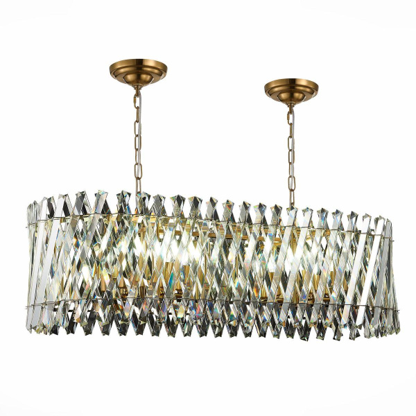 ST Luce SL1170.303.12 Светильник подвесной Латунь/Прозрачный E14 12*40W Купить ST Luce SL1170.303.12 Светильник подвесной Латунь/Прозрачный E14 12*40W