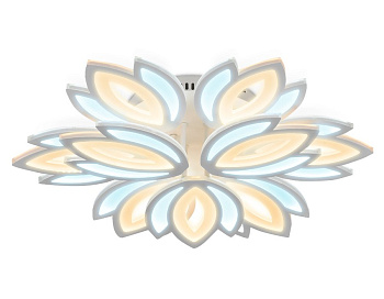 Ambrella Потолочный светодиодный светильник без пульта FA457/6+3 WH белый 180W 3000K/6400K D640*110 (Без ПДУ)