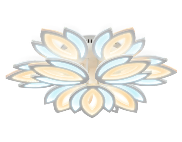 Ambrella Потолочный светодиодный светильник без пульта FA457/6+3 WH белый 180W 3000K/6400K D640*110 (Без ПДУ)