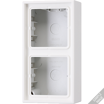 JUNG LS 990 Бежевая Коробка для накладного монтажа 2 ная LS582AW