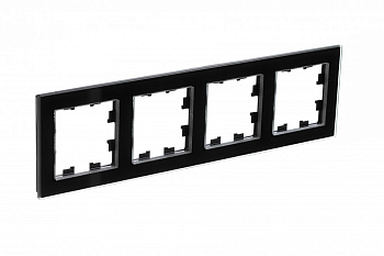 Systeme Electric AtlasDesign Nature Стекло черный Рамка 4-ая