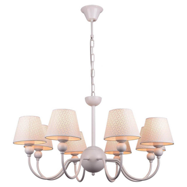 Lussole LGO Металл Белый /  Ткань Люстра E27 40W LSP-8033