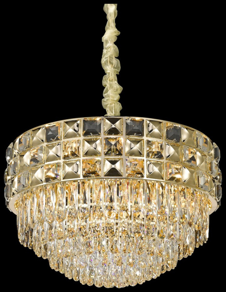 Wertmark WE133.16.303 Люстра подвесная Золотой/Прозрачный E14 16*40W