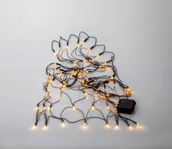 Eglo 727-54 Гирлянда AKKU, 80X0,064W(LED), 4,5V, 80*150см, пластик черный, 3xАА (не в комплекте)