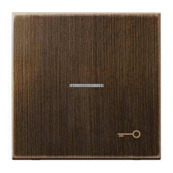 JUNG клавиша  с линзой, латунь Antik ME2990KO5TAT