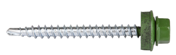 Tech-Krep Саморез КР св. 4,8х51 RAL-6002 (зелёный) (200 шт) - ведро 103179