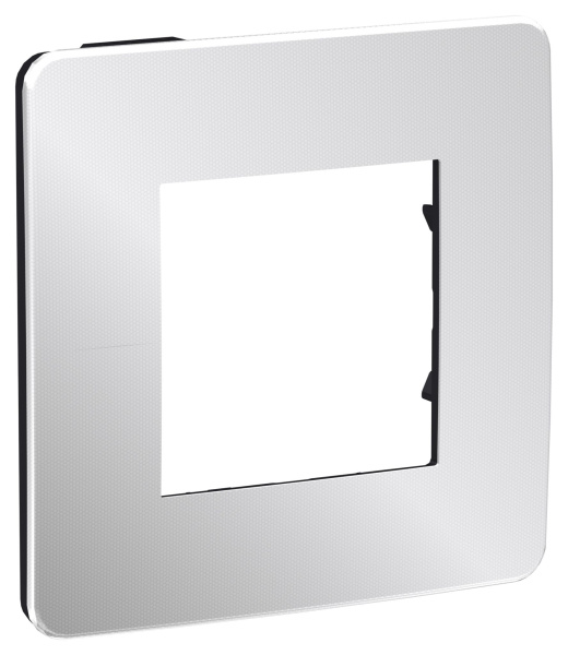 Купить SE Unica Studio Хром/Антрацит Рамка 1-ная NU280256