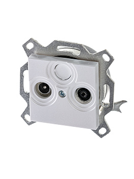 ABB EPJ Levit жемчуг / ледяной Розетка TV-R, проходная, 7дБ, жемчуг 2CHH083607A6068