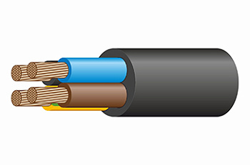 Кабель гибкий медь КГтп-ХЛ черный ГОСТ КГтп-ХЛ 3*4+1*2,5-0,66