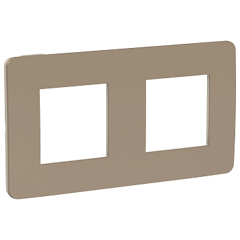 SE Unica Studio Песочная/Бежевая Рамка 2-ная NU280427