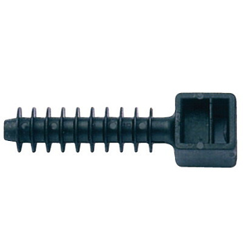 DKC База дюбельного типа, черная, 37х6,5