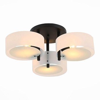 Evoluce SL483.402.03 Люстра потолочная Черный/Белый E27 3*60W