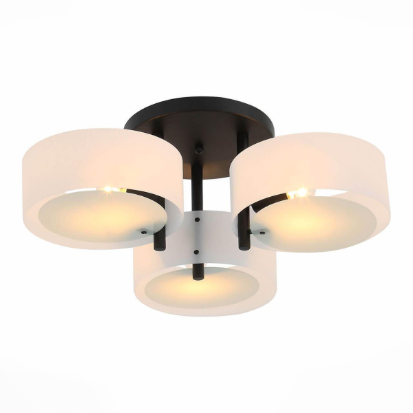 Evoluce SL483.402.03 Люстра потолочная Черный/Белый E27 3*60W