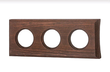 BIRONI Шедель Бук Винтаж Рамка 3-ая на бревно 200мм (скрытый монтаж) BF4C20-630-18