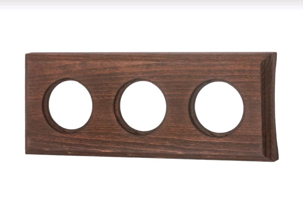 BIRONI Шедель Бук Винтаж Рамка 3-ая на бревно 200мм (скрытый монтаж) BF4C20-630-18