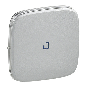 Legrand Valena ALLURE Алюм Клавиша 1-ая выключателя перекрестного с подсветкой/индикацией 755277