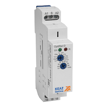КЭАЗ Реле времени OptiRel D TMR-DON-1T-240U-1 задержка включения 16А 1СО 12-230АС/DC