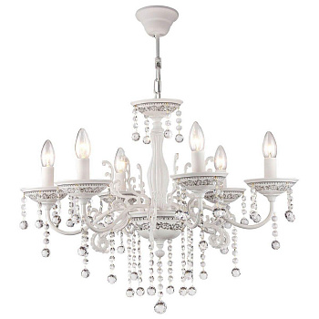 Maytoni Elegant Bellona Белый Люстра 6xE14 60W ARM386-06-W Maytoni Elegant Bellona Белый Люстра 6xE14 60W ARM386-06-W