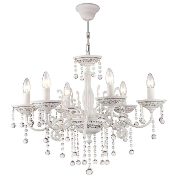 Maytoni Elegant Bellona Белый Люстра 6xE14 60W ARM386-06-W Maytoni Elegant Bellona Белый Люстра 6xE14 60W ARM386-06-W