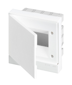 ABB Basic E Бокс в нишу 6М белая непрозрачная дверь (c клеммами) 1SZR004002A1102