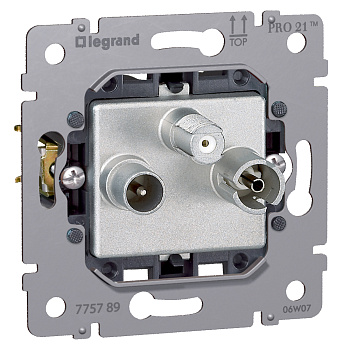 Legrand PRO 21 Мех Розетка TV-FM-SAT 1,5 dB для Galea Life 775789