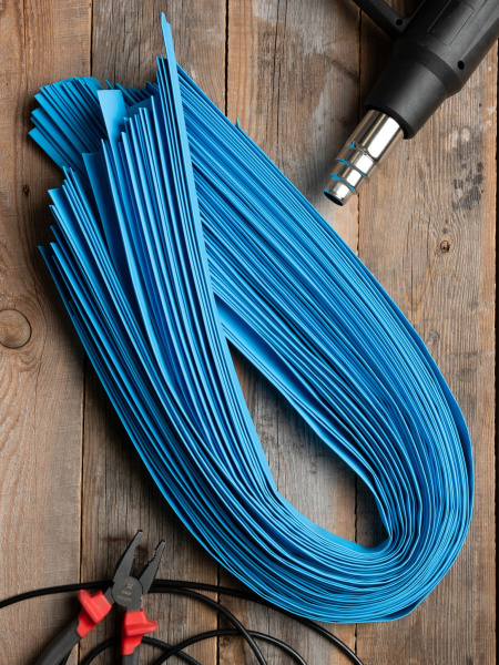 Купить EKF PROxima Термоусаживаемая трубка ТУТ нг 14/7 синяя в отрезках по 1м