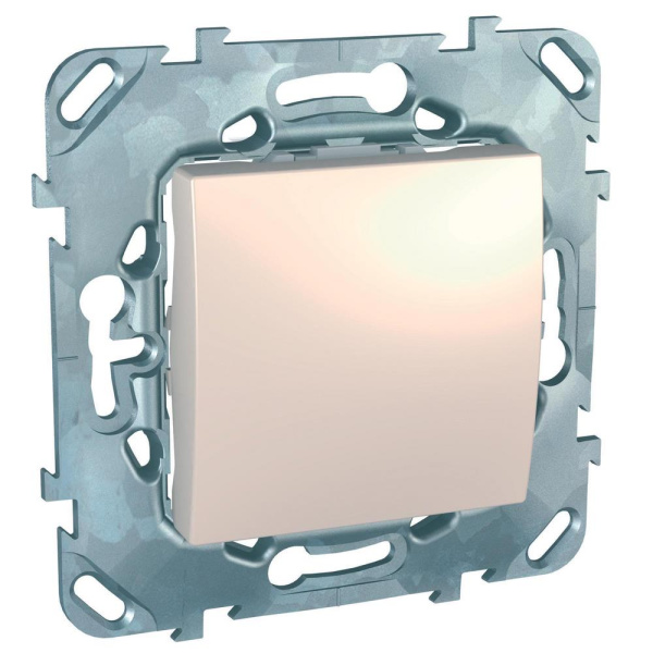 Купить SE Unica Бежевый Переключатель 1-клавишный (сх.6) MGU5.203.25ZD