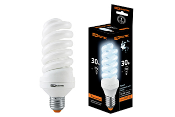 TDM Лампа энергосберегающая КЛЛ-FS-30 Вт-4000 К–Е27 (60х161 мм) SQ0323-0020