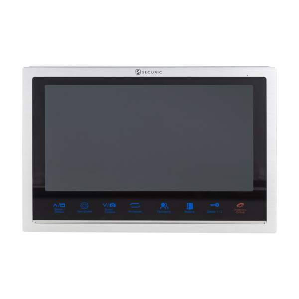 Цветной монитор видеодомофона 10,1" формата AHD, с сенсорным управлением, детектором движения, функцией фото- и видеозаписи (модель AC-339) Rexant 45-0339