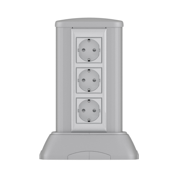 DKC Миниколонна алюминиевая, 0.25м, цвет темно-серебристый металлик