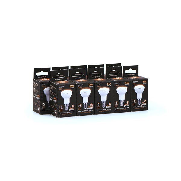 Купить Gauss Лампа R50 6W 500lm 3000K Е14 LED 106001106