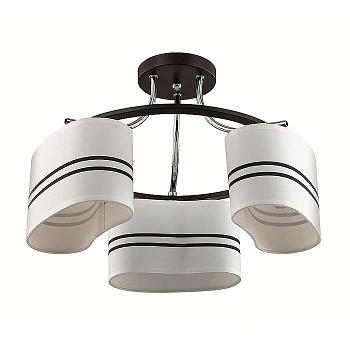 Lumion 3056/3C LN16 191 хром/черный/ткань Люстра потолочная Е14 3*40W 220V IVARA