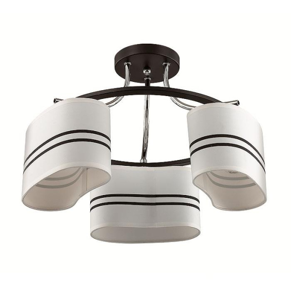 Lumion 3056/3C LN16 191 хром/черный/ткань Люстра потолочная Е14 3*40W 220V IVARA