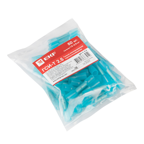 Купить EKF PROxima Гильза изолированная термоусаживаемая ГСИ-Т 2.5 (50шт.)