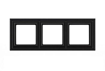 JUNG EcoProfi DECO Черный матовый Рамка 3-ая EPD483SWM