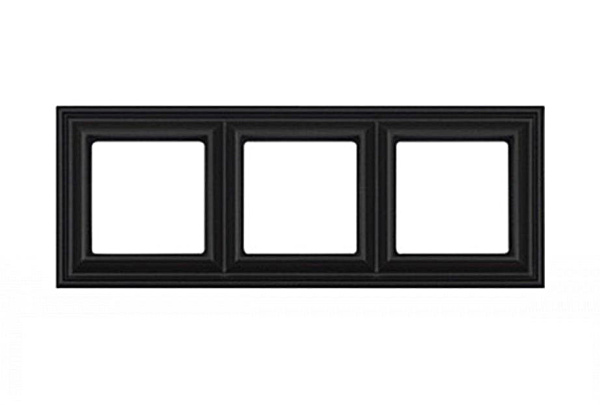 JUNG EcoProfi DECO Черный матовый Рамка 3-ая EPD483SWM